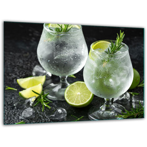 Panneau de coupe en verre tremp de 30x22 boisson (1/5)