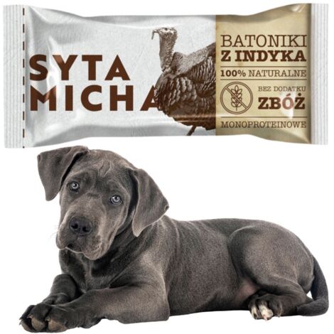 Barres à la dinde pour chiens, 100 % naturelles, sans céréales (1/2)