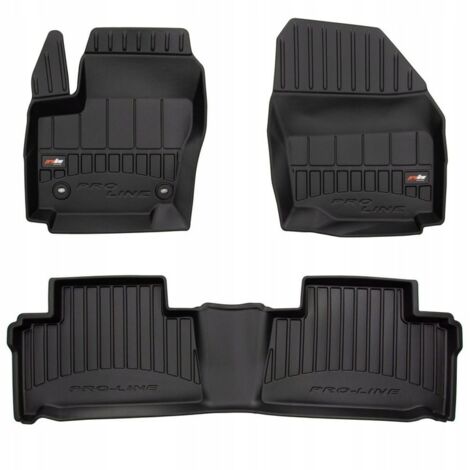 Tapis De Sol Velours Sur-mesure Pour Ford Galaxy II (2006-2015) - PERFORMANCE - Bleu/Jaune - Broderie CNC