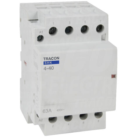 Contacteur d'installation modulaire 230 V CA 4 x NO 40 A 3P TRACON (1/4)