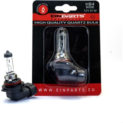 Ampoule halogène EinParts HB4 12 V 3 000 K jaune 55 W P22d, 1 pièce (1/5)