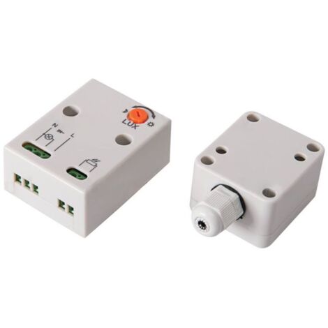 Relais interrupteur crépusculaire AZ-10A 230V 20Lx IP20/65 22371 (1/2)