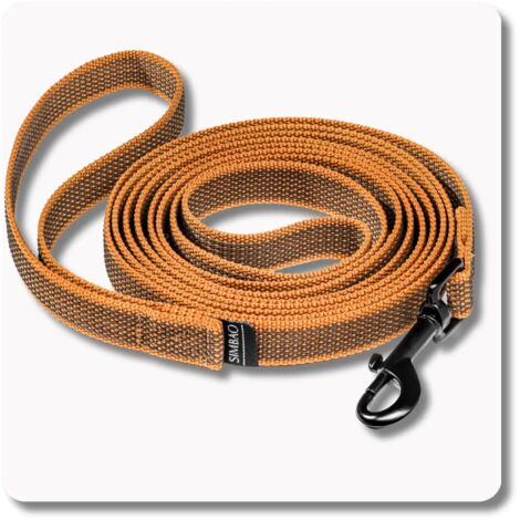 Laisse antidérapante MARRON - 1,5 m, 76 mm - chien 10-25 kg (1/5)