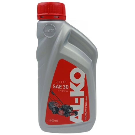 Huile pour moteurs de tracteurs et de tondeuses à gazon 4 temps SAE30 AL-KO 0,6 L CF/CD (1/2)
