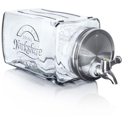 Carafe en verre avec robinet, distributeur horizontal pour réfrigérateur, 3,5 L, Orion 143792 (1/5)