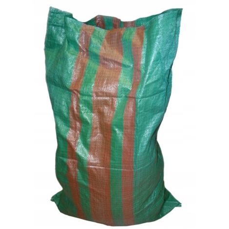 Sac en polypropylène pour GRAIN ALIMENTAIRE CHARBON DÉCOMBRES 65x105 Vert 50kg 20pcs