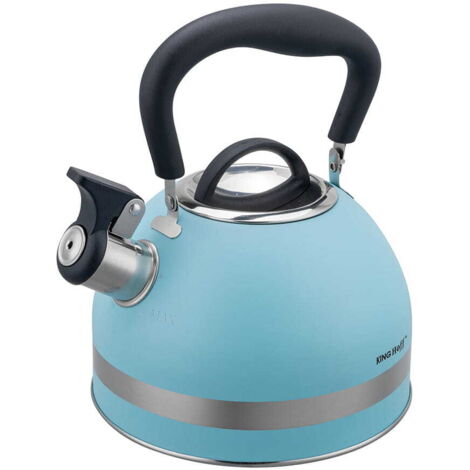 Bouilloire à gaz en acier 1,8 L petite induction bleue KINGHOFF KH-1857 (1/5)