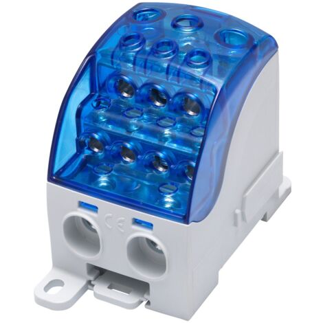 Bloc de distribution de dérivation SCB 25 Al/Cu 80110 SIMBLOCK, vert