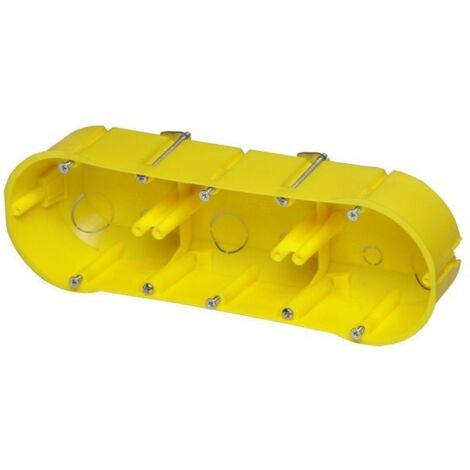 Boîte d'encastrement PK-3x60, pour murs en plaques de plâtre, auto-extinguible (1/4)
