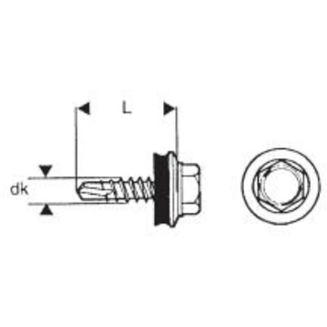 Vis autoperceuse 4,8 x 20 mm RAL 5010 - 5.0 STO - WSB 20 5010G (1/3)