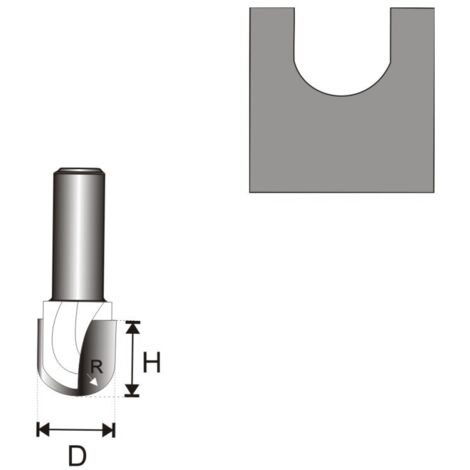 ENT 16690 Fraise à Feuillurer Jeu Carbure Avec Roulement - Queue 8 Mm, Diamètre 34,9 Mm, NL 12,7 Mm, SL 32 Mm - Idéal Pour Bois Et Menuiserie