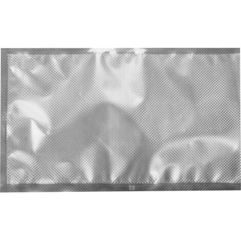 Sachets en aluminium moletés pour machines d'emballage sous vide 25 x 35, 50 pièces - W-67888 (1/4)