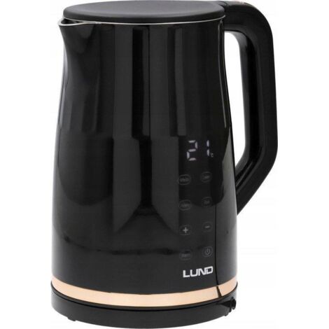Bouilloire électrique 1,7 L à température contrôlée, noire - W-68218 (1/3)
