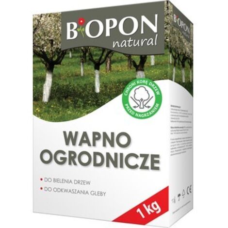 Chaux horticole 1 kg – Blanchiment des arbres – Désacidification du sol – Protection contre gel et fissures