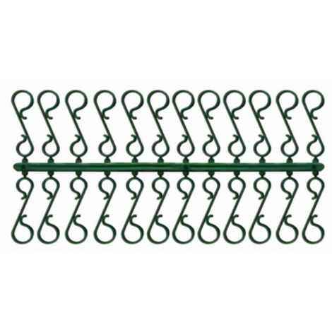 100 Crochets En S Pour Sapin De Noël - Métal Vert 50 Mm, Lot De Suspensions Solides Pour Boules, Ornements Et Décorations Festives