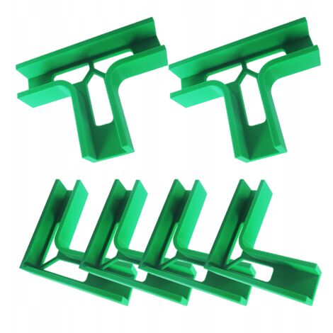 ENSEMBLE DE POIGNÉES DE MENUISERIE pour plaque de montage 18 mm 3e MAIN 4xL+2xT 45° 90° (1/4)