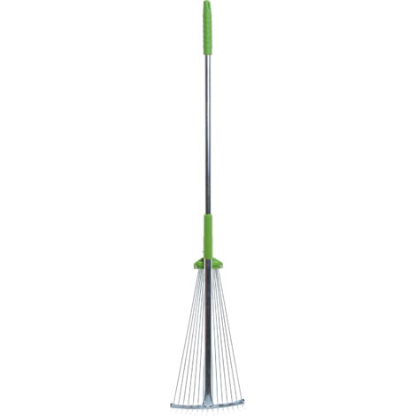 Râteau Télescopique En Métal, 160 Cm De Long, Râteau à Feuilles Pliable Reglable Pour Un Nettoyage Rapide De Pelouse Et De Cour 98806891