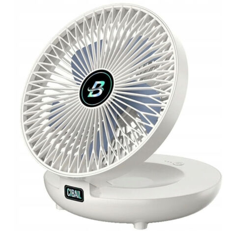 Ventilateur de bureau portable MINI silencieux sans fil 5 vitesses USB (1/5)