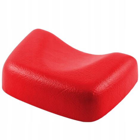 Oreiller appui-tête en mousse PUR, appui-tête pour solarium, rouge (1/5)