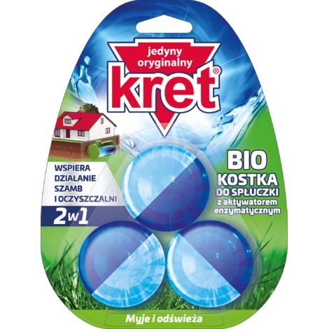 Bloc de rinçage KRET BIO avec activateur enzymatique (3 x 50 g) (1/2)
