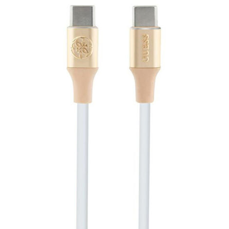 Câble USB-C vers USB-C Guess GUCCLALRGDD 15 m Charge rapide Or (1/2)