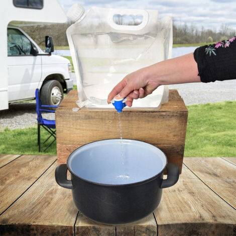 ARZOPA®20L Réservoir D’eau Pliable Avec Robinet Pour Camping Extérieur