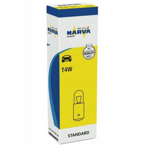 Ampoule NARVA T4W 12 4W BA9S (Feu de stationnement - Feu de position) (1/5)