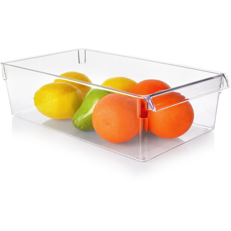 Organisateur de réfrigérateur, boîte de rangement alimentaire de cuisine 36 x 20,5 x 10 cm (1/4)