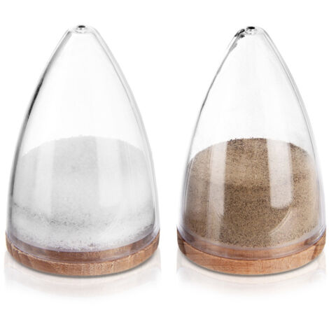 Ensemble sel et poivre Salière Poivrière Récipient à épices en verre