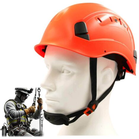 Casque de travail Thor Orange ST03 avec sangle et ventilation réglable (1/4)
