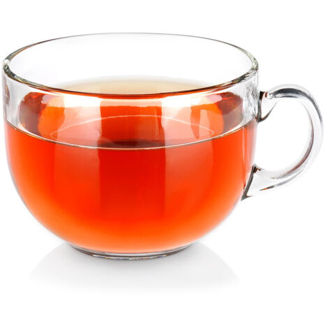 Grand verre avec anse pour boire du café, du thé, des boissons à base de plantes, 650 ml