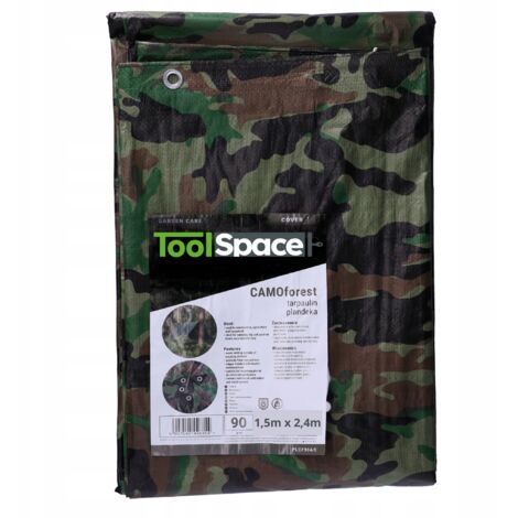 BÂCHE DE CAMOUFLAGE MILITAIRE camouflage 1,5x2,4 90g Bâche de camping SUPER RÉSISTANTE