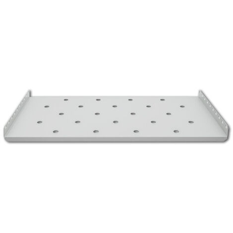 Étagère Qoltec pour armoire RACK, fixe 490 x 250 Gris (1/5)