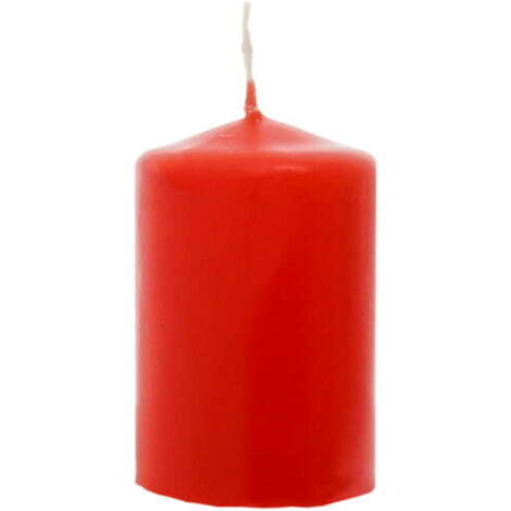 Bougie votive rouge 6 cm (1/2)