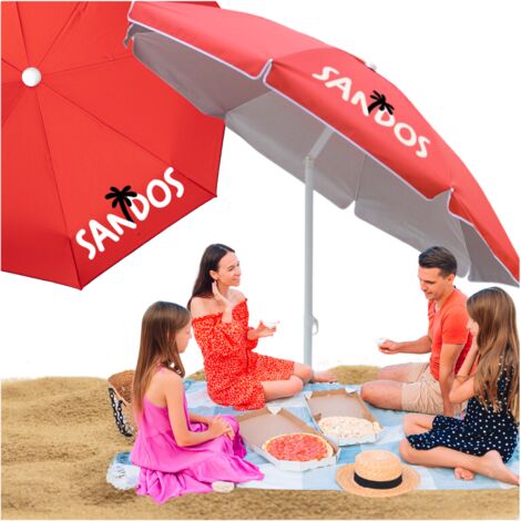 Parasol de jardin pliant, double, UV, pliable, housse imperméable