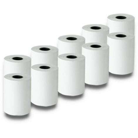 Papier thermique Qoltec 57 x 20 cm 55 g/m² 10 rouleaux Sans BPA (1/5)