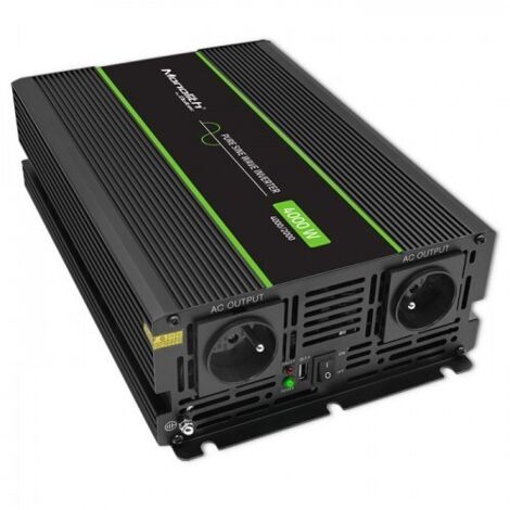 Qoltec Monolith adaptateur secteur/onduleur Auto 4000 W Noir (1/3)