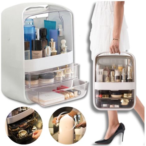Organisateur de cosmétiques femme, trousse à bijoux, boîte à pharmacie, grand format XXL (1/5)