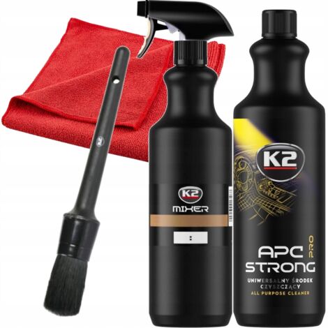 K2 PRO APC 1L LIQUIDE DE NETTOYAGE AUTO FORT POUR NETTOYER LES GARNITURES ET LES ROUES DE VOITURE
