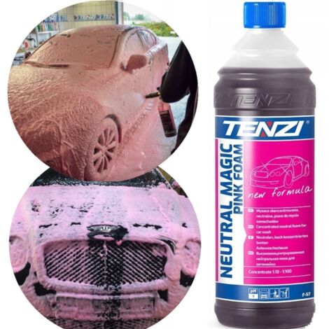 TENZI pH NEUTRE MAGIC FOAM ROSE 1L MOUSSE ACTIVE POUR LAVER LES VOITURES