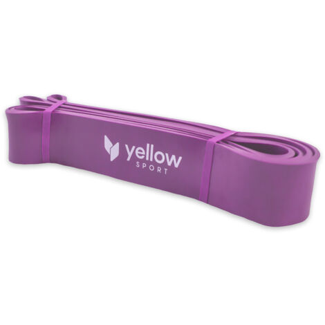 Bande élastique d'exercice yellowPOWER Band - violette, résistance 45-54 kg (1/3)