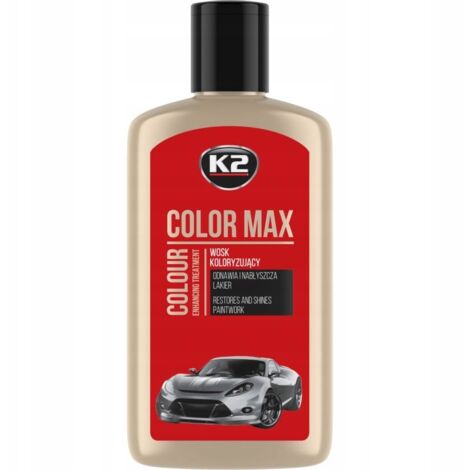 Cire rouge anti-rayures pour voiture K2 Color Max