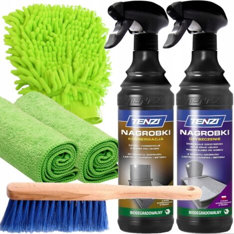 TENZI ENSEMBLE D'AGENT LIQUIDE POUR LE NETTOYAGE, LE NETTOYAGE, L'IMPRÉGNATION DES PIERRES TOMBALES ET DES TOMBES