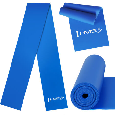 GU02 BANDE DE RÉSISTANCE FITNESS HMS (bleu) 1200 x 120 x 0,5 mm (1/3)