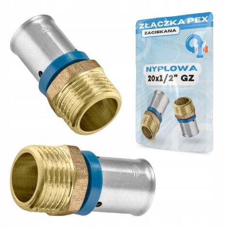 Raccord pressé PEX 20x1/2 GZ Alupex Strong (1/5)