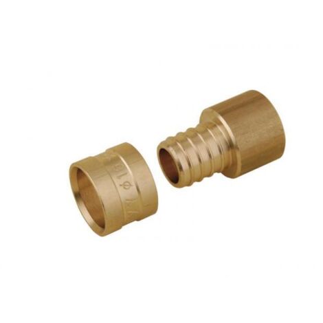 Raccord tectite instantané coude à visser F 15x21 16 (1/2)
