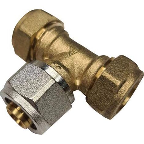 ADAPTATEUR CUIVRE VERS PEX 15X16X15 MM CONEX TEE (1/4)