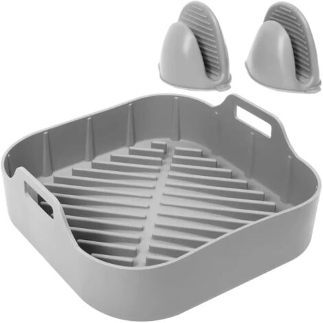 MOULE EN SILICONE POUR FRITEUSE À AIR FOUR À MICRO-ONDES GRIS + PATTES 20,5 cm (1/5)