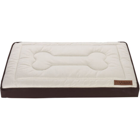 Panier orthopédique pour chien Welsti matelas beige os M 70x50 antidérapant