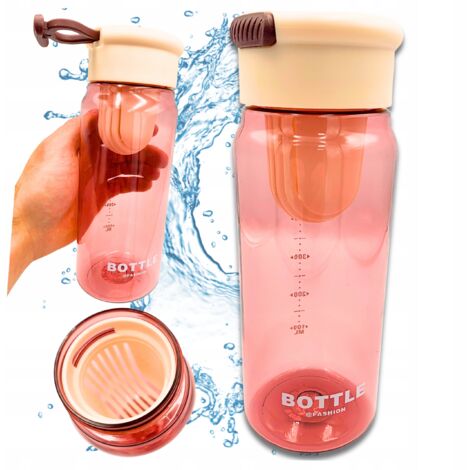 Gourde de sport résistante avec filtre gradué 650 ml (1/5)